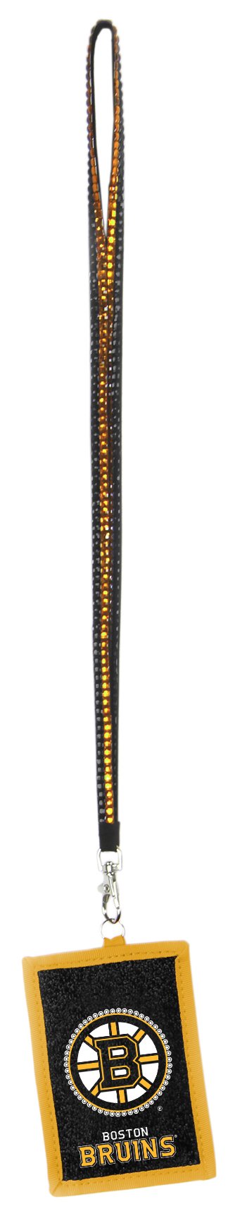 NHL Boston Bruins Beaded Lanyard with Nylon Wallet