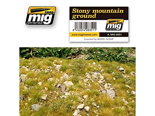 AMMO MIG-8351 Stony Mountain Ground Grass Mats, Multicolour