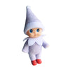 WULEEUPER Tiny Baby Elf Doll | Christmas Miniature Elf Decoration | Newborn Gift | Baby Grow Elf Dolls with Feet and Shoes (Purple)