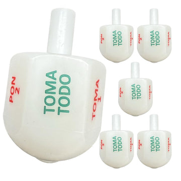 Set Of 25 Toma Todos Pirinola Mexicana Spinner Mexican Plastic Spinning Top Game. Perfect For Mexican Fiesta Themed Party Board