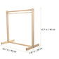 Kisangel Wooden Clothing Rack 1Pc Doll Clothes Rack Miniature Garment Rack Doll Clothes Accessories For Dollhouse Supplies (40Cm