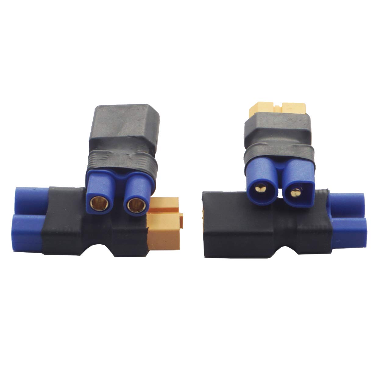 2Pair ShareGoo RC XT60 to EC3 Plug Female Male Adapter Connector for RC FPV Drone Car Lipo NiMH Battery Charger ESC
