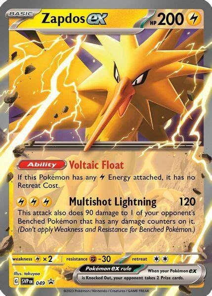 Pokemon - Zapdos Ex Svp 049 - Pokemon 151 Black Star Promo - Holo Foil - Single Card