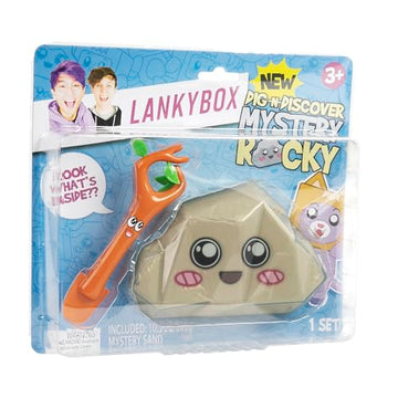 Lankybox Dig-N-Discover, Mystery Rocky. Collectible Mini Figures, Moldable Play Sand, Officially Licensed Merch