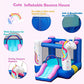 BOUNTECH Inflatable Bounce House, Kids Bouncy House with Slide, Jumping Area, Including 480W Blower, Oxford Carry Bag, Indoor Ca