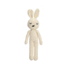 Baby Rattle Crochet White Bunny Doll Baby Toys Handmade Newborn Toy Early Development Grips Stuffed Animal Organic Rattle (Bunny