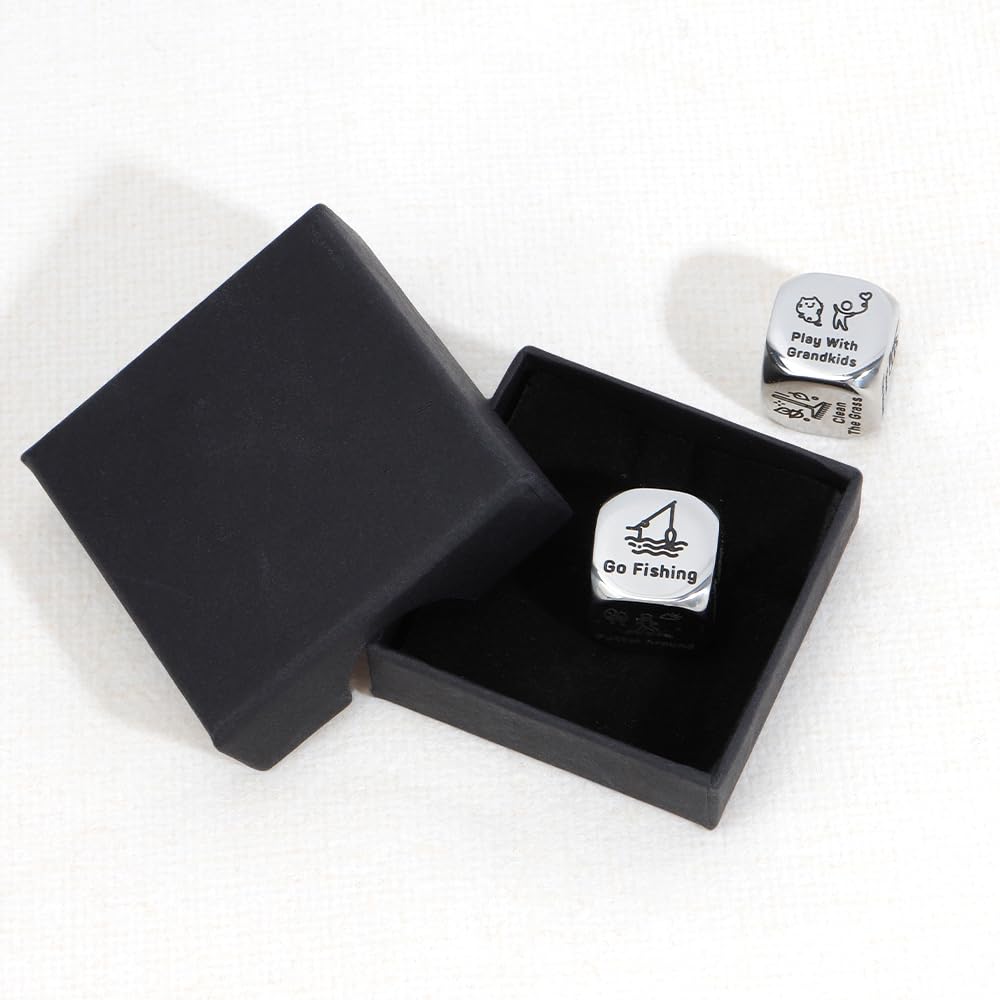 Valentines Day Gifts for Him Galentines Day Gifts for Her 2PCS Decision Dice Retirement Gift for Woman Retirement Gifts for Men