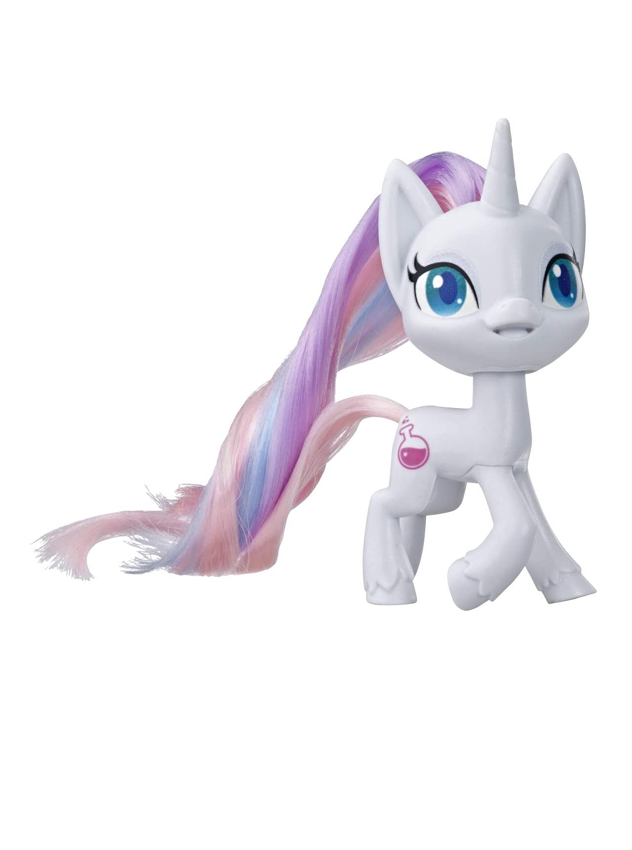 My Little Pony Potion Nova Potion Pony Figure - 3-Inch White Pony Toy With Brushable Hair, Comb, And 4 Surprise Accessories