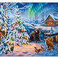 Buffalo Games 1000 Piece Jigsaw Puzzle - Darrell Bush Woodland Christmas - Paper - 26.75 x 19.75 inches - Perfect for Game Nights