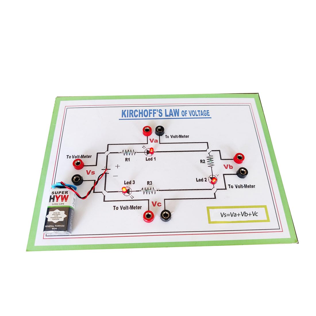 KirchhoffS Voltage Law (Kvl) Working Science Project  Interactive Circuit Analysis Learning