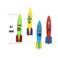 ZHFUYS Diving pool Toy underwater swimming tossing Diving Torpedo Shark 4 Pack