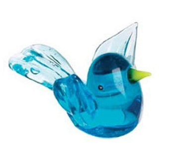 Miniature Glass Figurine - Blue Bird
