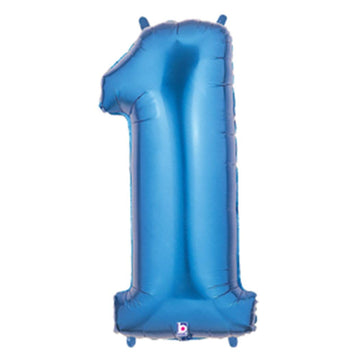 Betallic Megaloon Number 1 Blue 40 Inch Balloon, 40