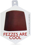 Doctor Who Sticker: Fezzes are Cool - Eleventh Doctors Red Fez 4-Inch Vinyl Sticker - Graphic Print White Sticker Decal for Wal