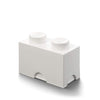 Room Copenhagen, Lego Storage Brick Box - Stackable Storage Solution - Brick 2, White (40020635)