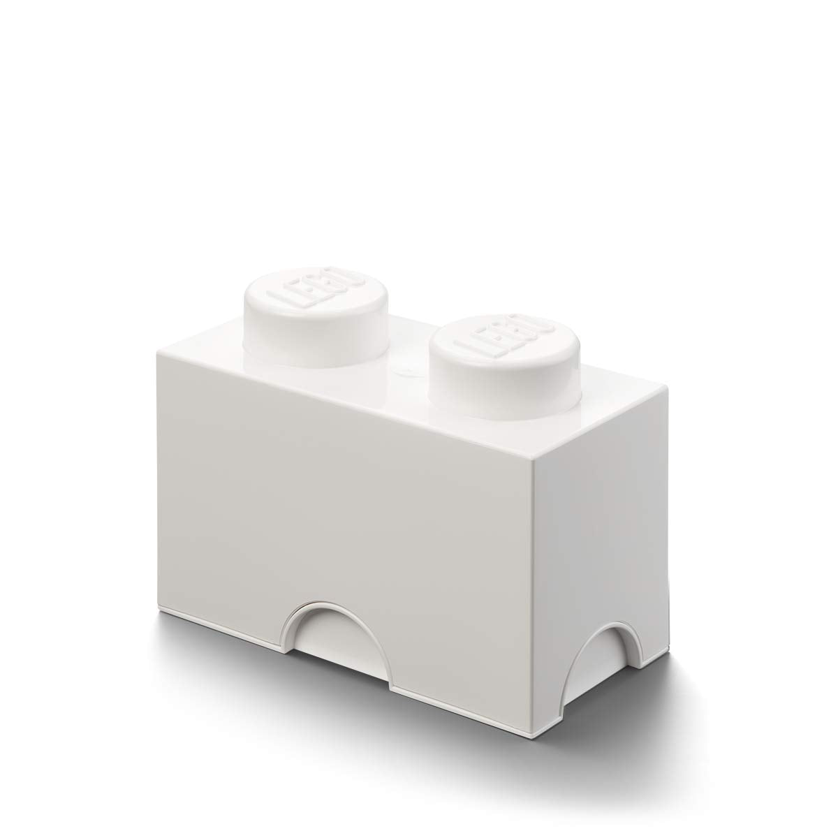 Room Copenhagen, Lego Storage Brick Box - Stackable Storage Solution - Brick 2, White (40020635)