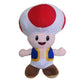 Yocosii Mushroom Red Toad Plush Standing Position, Cuddly Cartoon Game Stuffed Toy Doll 8'', Deep Red