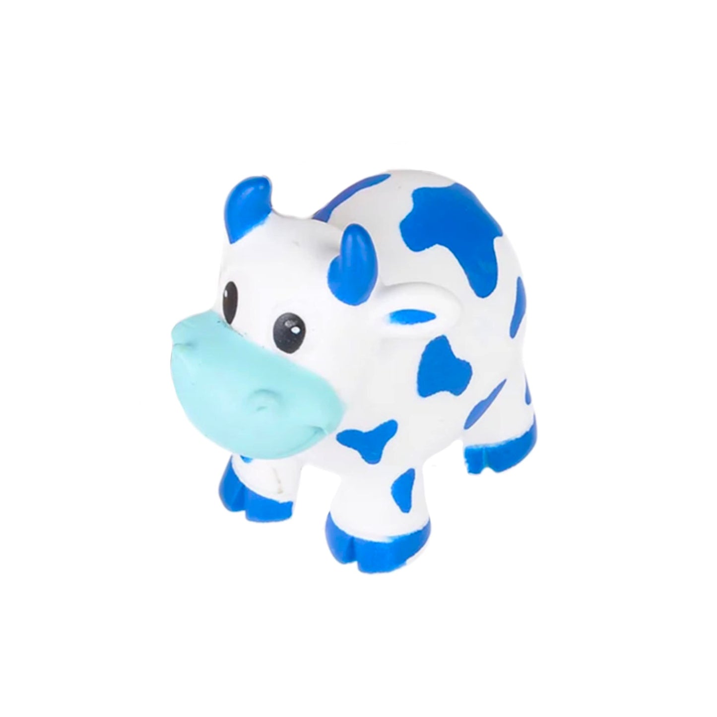 One Dozen (12) 2'' Rubber Bath Toy Animals (Cows)