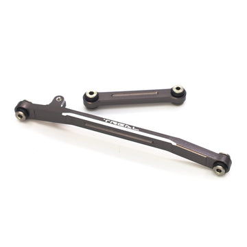 Treal Aluminum 7075 Steering Links Set For Axial Scx24 1/24 Scale-V2 (Grey)