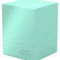 Ultimate Guard Boulder Solid 100+, Deck Case For 100 Double-Sleeved Tcg Cards, Mint Green, Secure & Durable Storage For Trading