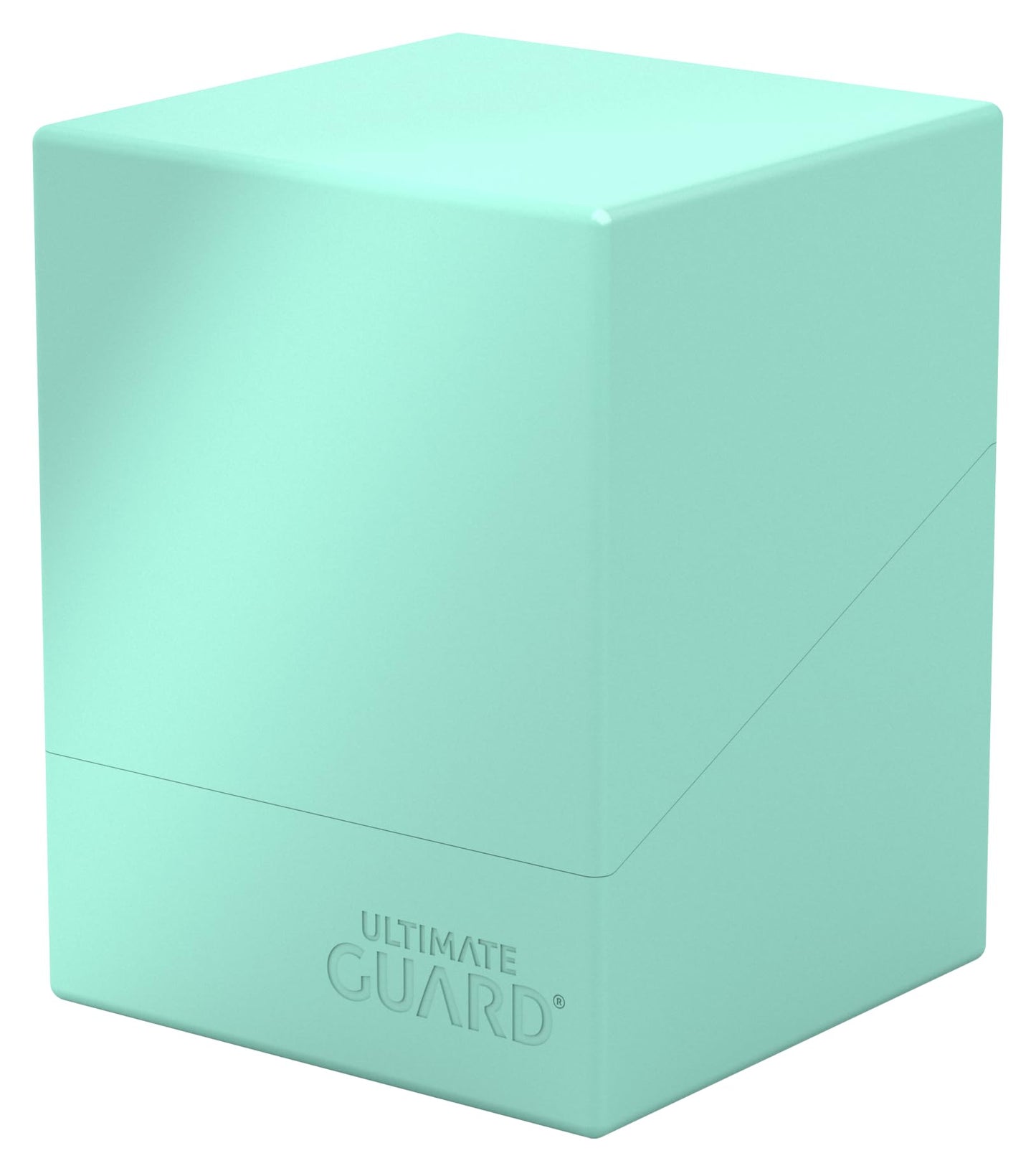 Ultimate Guard Boulder Solid 100+, Deck Case For 100 Double-Sleeved Tcg Cards, Mint Green, Secure & Durable Storage For Trading