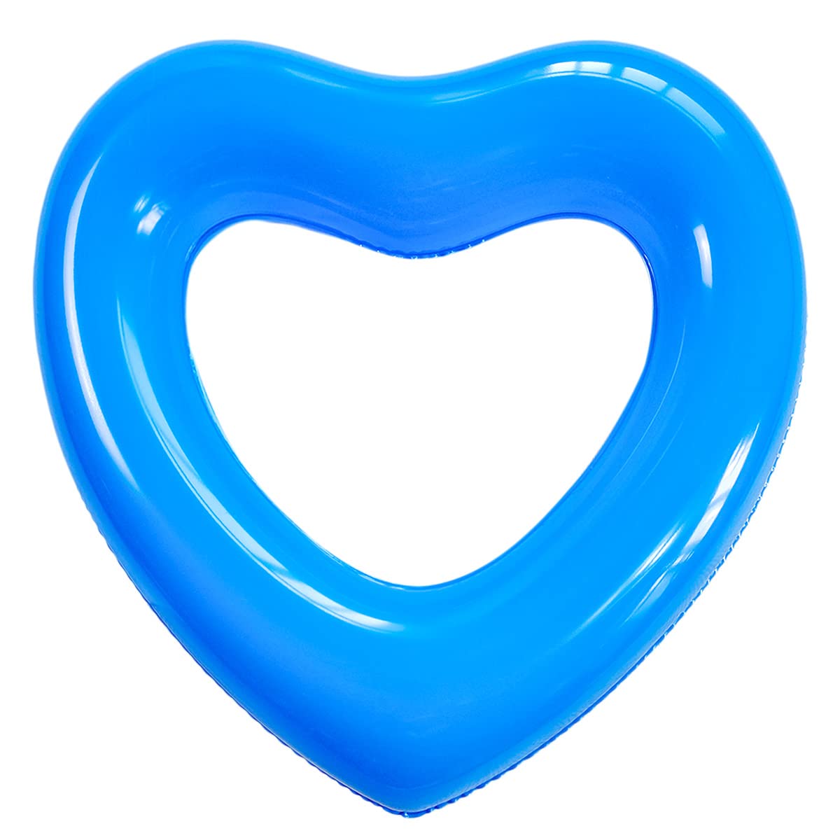 Blue Heart Float Kids Heart Pool Floats  Heart Swimming Pool Float Loungers Tube  Water Fun Beach Party Toys for Kids Birthday Scene Layout Props.(18 in  Blue)