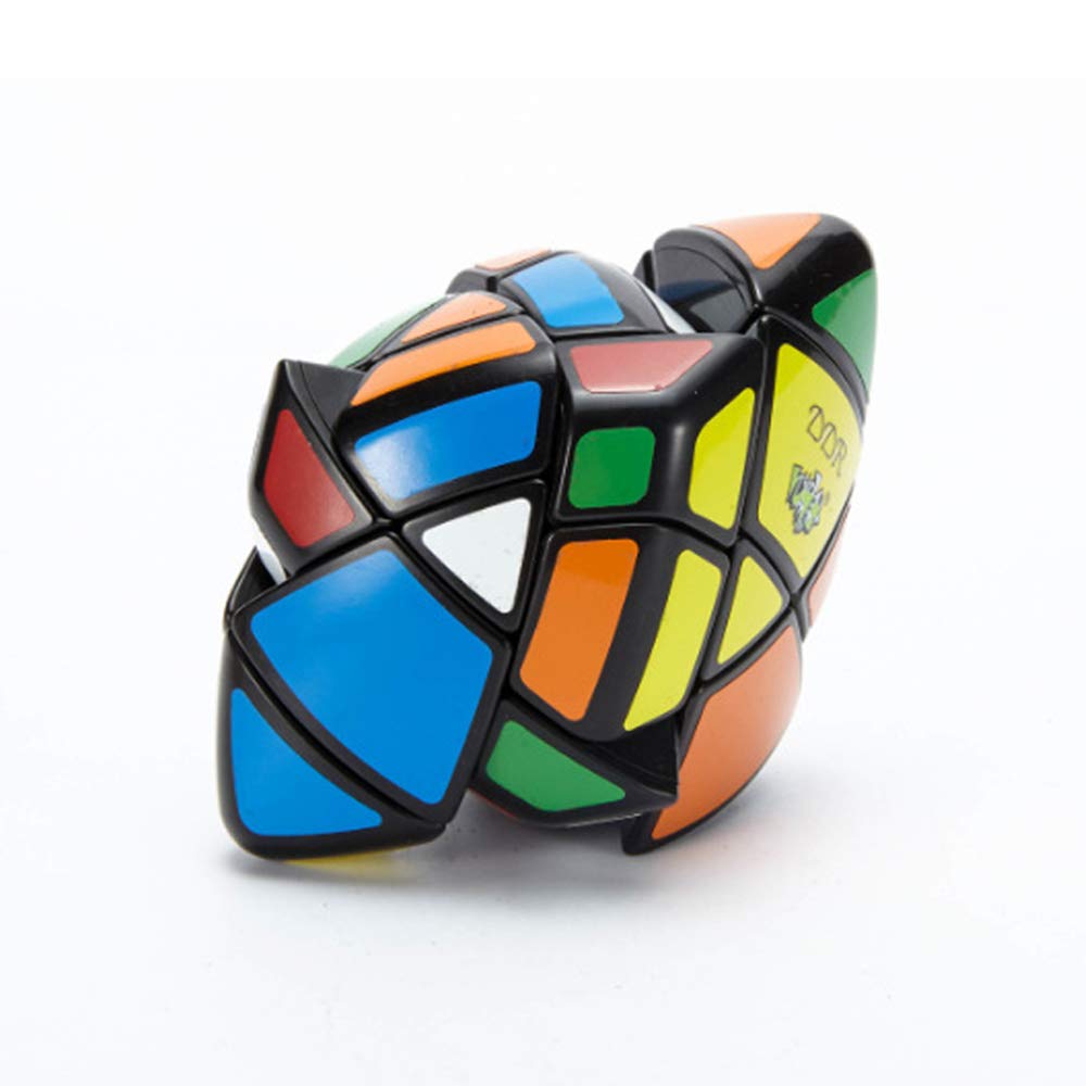 Ai-Yun Curvy Rhombohedral 3X3 Speed Cube 6-Axis Rhombohedral 3X3 Skewb Cube Puzzle Toys Brain Teasers Puzzles Black