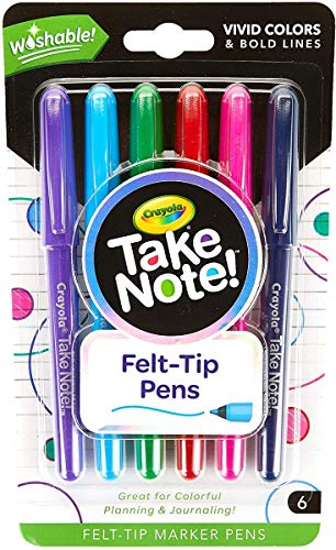 6CT TAKE NOTE FELTTIP MARKER PEN