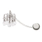 Dollhouse Miniature Chandelier 1:12 Scale Chrystaline Chandelier Pendant 5 Head Hanging Ceiling Light Luxury Decoration Ceiling