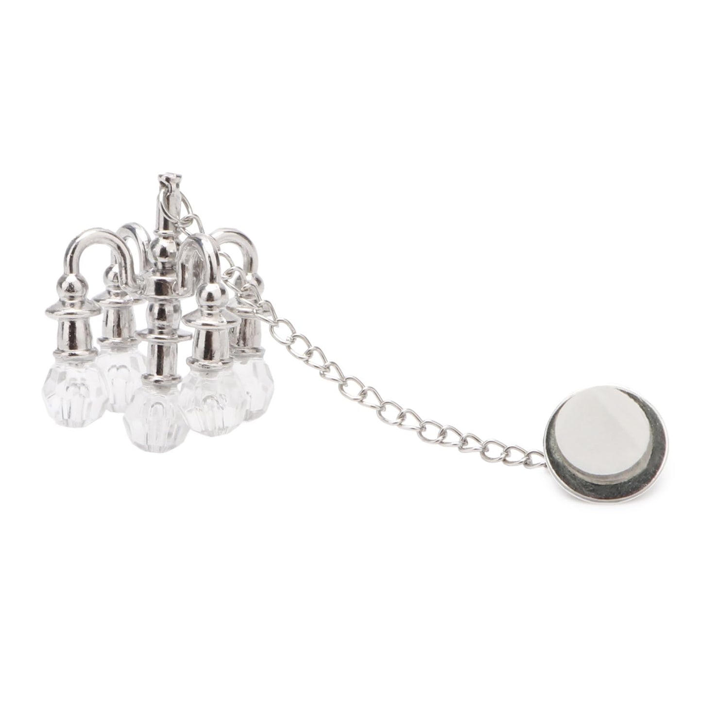 Dollhouse Miniature Chandelier 1:12 Scale Chrystaline Chandelier Pendant 5 Head Hanging Ceiling Light Luxury Decoration Ceiling