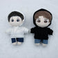 niannyyhouse Loose Solid Hoodie Jeans Glasses Tall Leather Shoes 10cm 15cm 20cm Plush Doll Clothes Soft Stuffed Plush Toy Dress