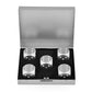 DS. DISTINCTIVE STYLE Aluminum Alloy Dice 5 Pieces 16mm Portable Metal Dices with Square Case 6 Sided Dice for Drinking Party Ga