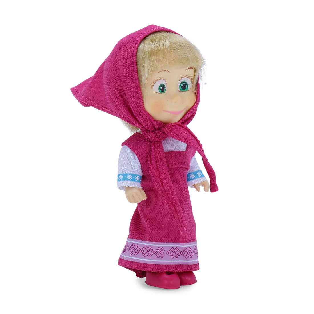 Masha And The Bear 12 Cm Toy Doll | Famous Cartoon | Ideal Gift Set For Girls Kids (Masha Set - Pink)