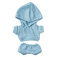 Niannyyhouse 10Cm Plush Doll Clothes Elastic Solid Sportswear Suits Hoodie Pants Soft Stuffed Plush Toy Dress Up Accessories (Li