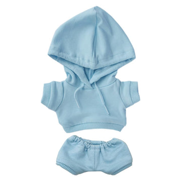 Niannyyhouse 10Cm Plush Doll Clothes Elastic Solid Sportswear Suits Hoodie Pants Soft Stuffed Plush Toy Dress Up Accessories (Li
