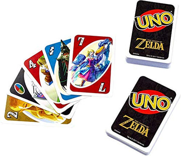 Mattel Games UNO The Legend of Zelda Card Game - Family Night Fun with Themed Graphics & Special Rules, Perfect for All Ages