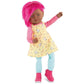 Corolle Rainbow Doll Céléna Soft Body Rag Doll - Easy-To-Style Long, Silky Hair, Vanilla-Scented, 16 Inches