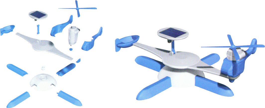 Edu-Toys 6-In-1 Solar Kit| Build 6 Solar Powered Models | No Batteries | Sun Powered