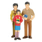Constructive Playthings Pretend Play Family - Asian Family - Grandpa To Baby 5 Inches