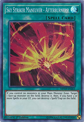 Yu-Gi-Oh! - Sky Striker Maneuver - Afterburners! - Mp19-En261 - Super Rare - 1St Edition - 2019 Gold Sarcophagus Tin Mega Pack