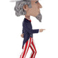 Royal Bobbles Uncle Sam Bobblehead - Premium Polyresin Figure, Multicolor, One Size, Model RB1028, Unique Serial Number, Exquisite Detail