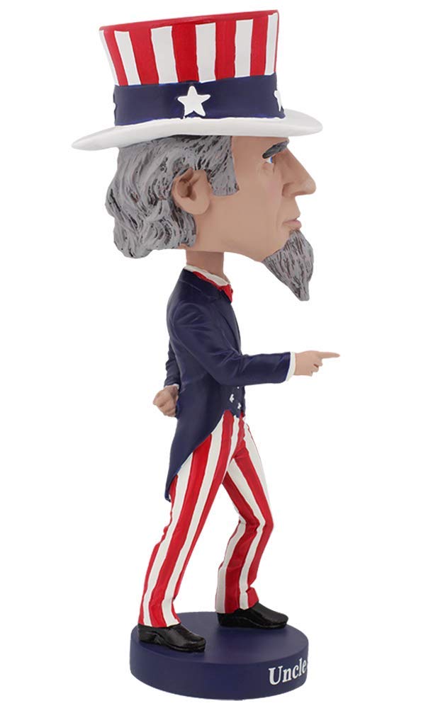 Royal Bobbles Uncle Sam Bobblehead - Premium Polyresin Figure, Multicolor, One Size, Model RB1028, Unique Serial Number, Exquisite Detail