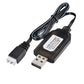 7.4V 1A USB Charger Cable with XH-3P Connector for SCX24 RC Car Truck Rock Crawler FPV Drone Airplane Boat Racing Quadcopter Hel