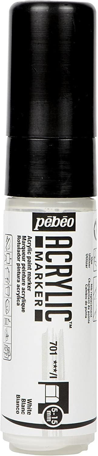 PEBEO INC PEBEO MARKER 5-15mm WHITE, 5-15 mm