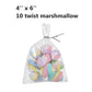 200 Treat Bags with 200 4 Twist Ties 6 Mix Colors - 1.4mils Thickness OPP Plastic Bags (4 x 6)