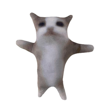Hwhxczyh Cat Plush-Toy - 30 Cm, Grey,Cute- Stuffed Animal - Adorable Anime Design - Soft And Cuddly Perfect Christmas, Halloween