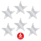 Beistle , 6 Piece Jumbo Foil Star Cutouts, 20 (Silver)