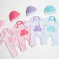 Jc Toys | Berenguer Boutique | La Baby Doll Outfit | 2 Piece Purple Striped Onesie|Washable| Ages 2+ | Fits Dolls 14'- 18'