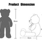 Yunnasi Big Teddy Bear Stuffed Animal 35 Inches Giant Stuffed Bear Gift For Girlfriend Children On Birthday, Pink