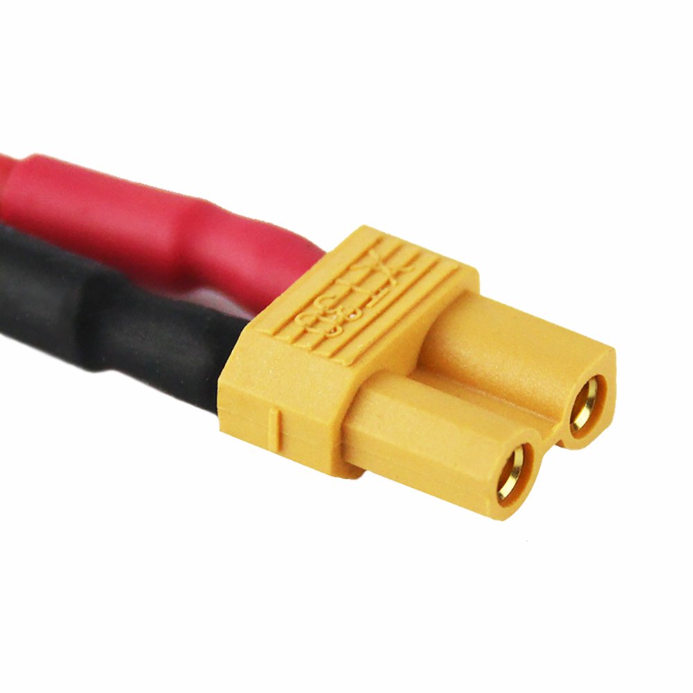 OliYin 3pcs Male XT-60 to Female XT-30 Connector Adapter for Turnigy Drone XT30 XT60 FPV Cable 16awg 1.96inch(Pack of 3)